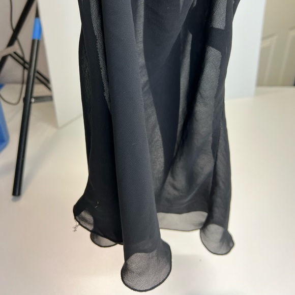 Y2K Sheer Black Cami Sleeveless Tank Top Size Medium - Picture 10 of 11